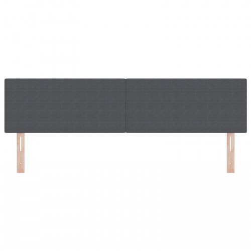 Hovedgærde Enkel Design Mørkegrå 180 cm Corduroy Stof