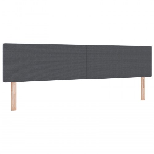Hovedgærde Enkel Design Mørkegrå 200 cm Corduroy Stof