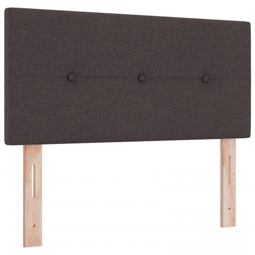 Hovedgærde Med Knapper Mørkebrun 80 cm Stof