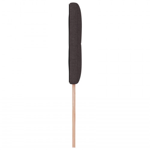 Hovedgærde Med Knapper Mørkebrun 80 cm Stof