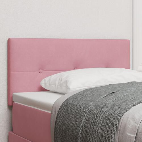 Hovedgavl Med Knapper Pink 80 cm Fløjl