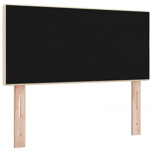 Hovedgærde Med Knappetryk Creme 90 cm Stof