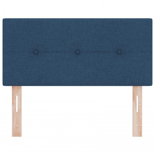 Sengegavl Knappet Blå 90 cm Stof