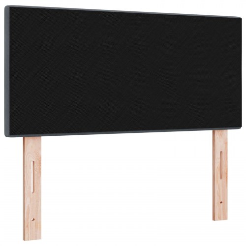 Hovedgavl med knapstopning Mørkegrå 90 cm Velour