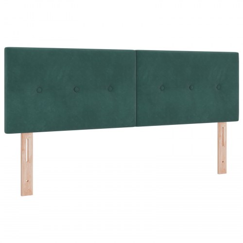 Hovedgavl Knap Tufted Mørkegrøn 140 cm Fløjl