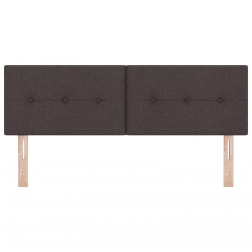 Hovedgavl Knap Tufted Mørk Brun 160 cm Stof