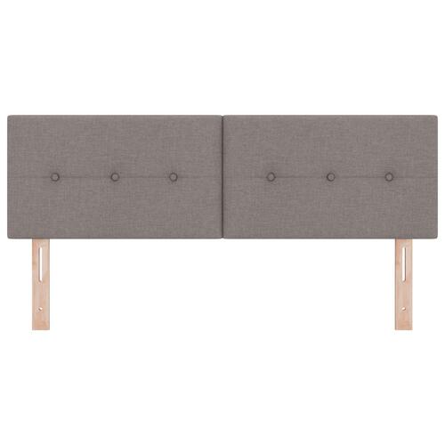 Hovedgavl Med Knapper Tuftet Taupe 160 cm Stof