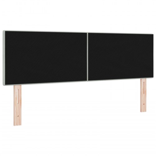 Sengegavl Knap tufted Lysegrå 160 cm Velvet