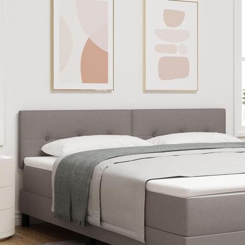 Sengegavl Med Knapper Taupe 180 cm Stof