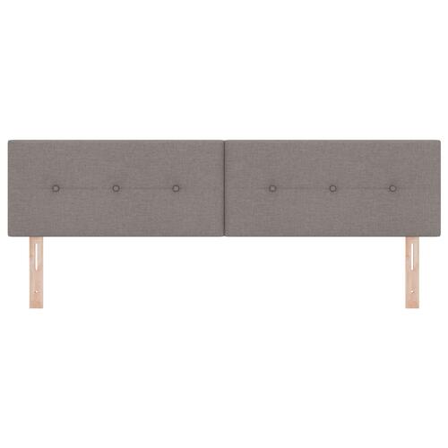 Sengegavl Med Knapper Taupe 180 cm Stof