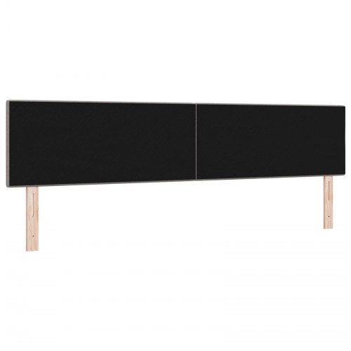 Sengegavl Med Knapper Taupe 200 cm Stof
