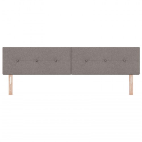 Sengegavl Med Knapper Taupe 200 cm Stof