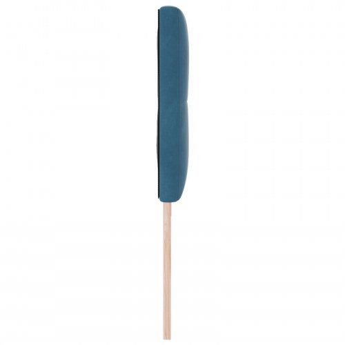Sengegavl med knapper, tufted, mørkeblå, 200 cm, fløjl