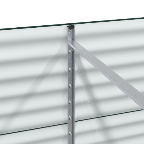 Have Højbed Grøn 320x80x81 cm Galvaniseret Stål