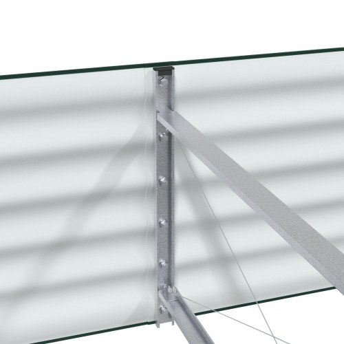 Have Højbed Grøn 320x80x44 cm i Galvaniseret Stål