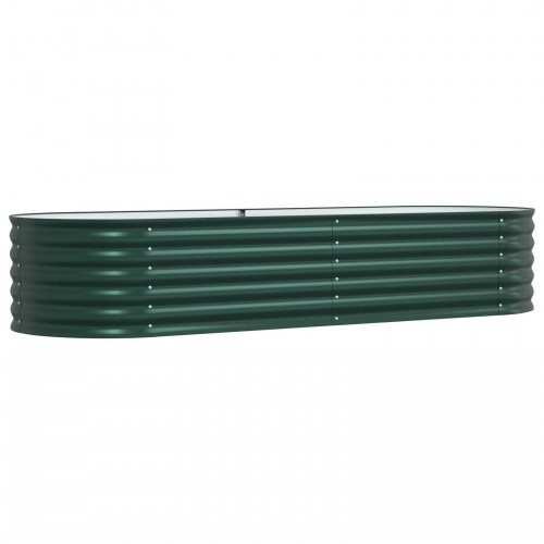Hævet Bed til Haven Grøn 240x80x44 cm Galvaniseret Stål