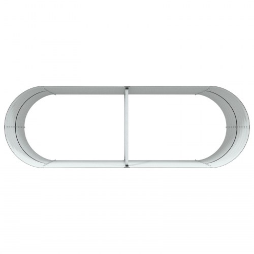 Havehøjbed Brun 240x80x81 cm Galvaniseret Stål