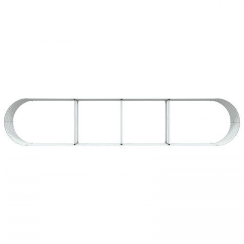 Hævet Bed til Haven - Brun 400x80x44 cm i Galvaniseret Stål