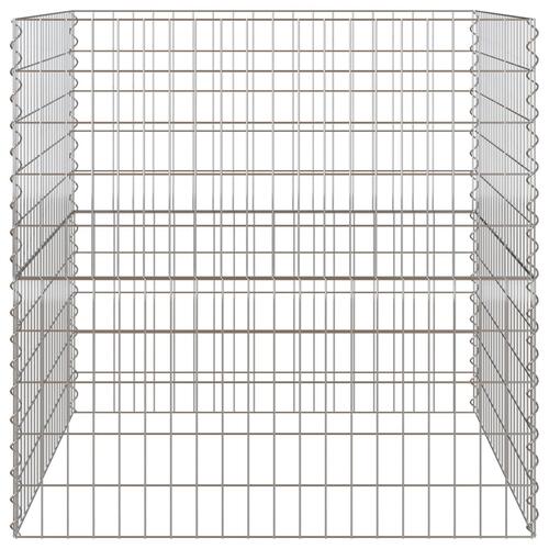 Havekomposter 100x100x100 cm Galvaniseret Stål Firkan