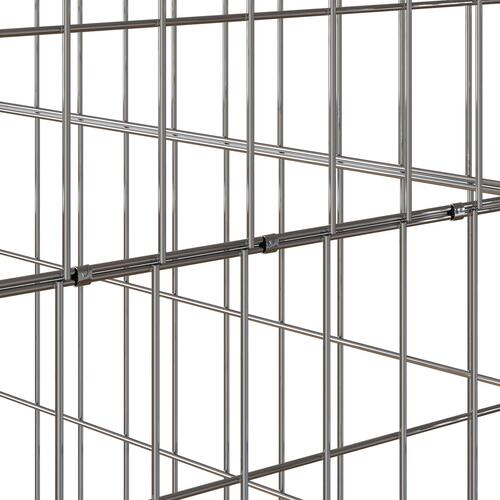 Havekomposter 100x100x100 cm Galvaniseret Stål Firkan