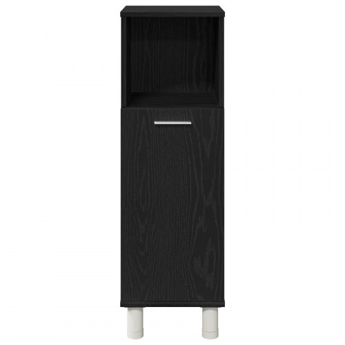 Badeværelsesmøbel sæt Sæt af 3 Sort eg Konstrueret træ