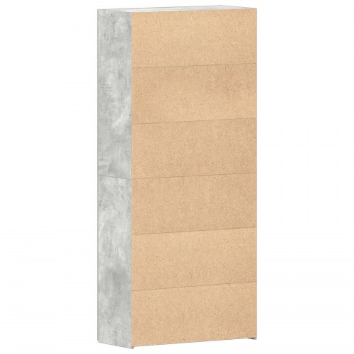 Skoskab Beton grå Konstrueret træ Skoskab Rektangulær