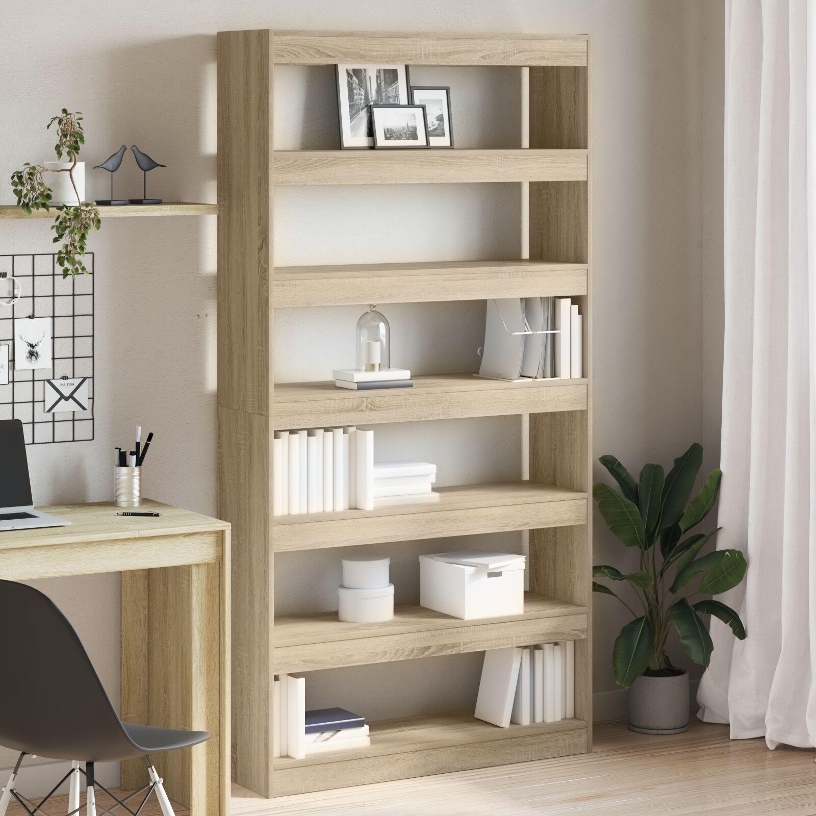 Bogskab Sonoma eg 100 x 30 x 198 cm Konstrueret træ