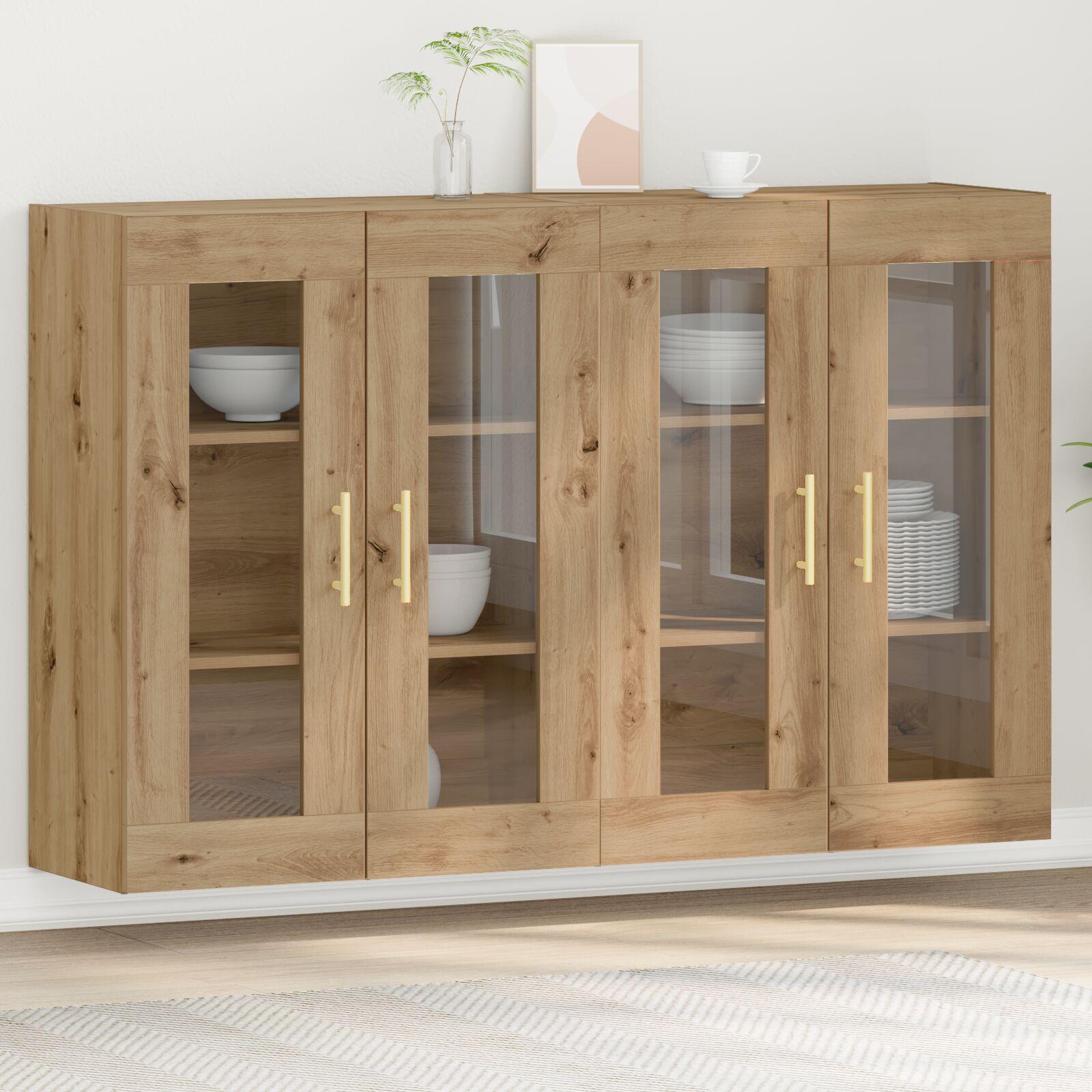 Vægskab 2 stk artisan eg 69.5 x 34 x 90 cm Konstrueret træ
