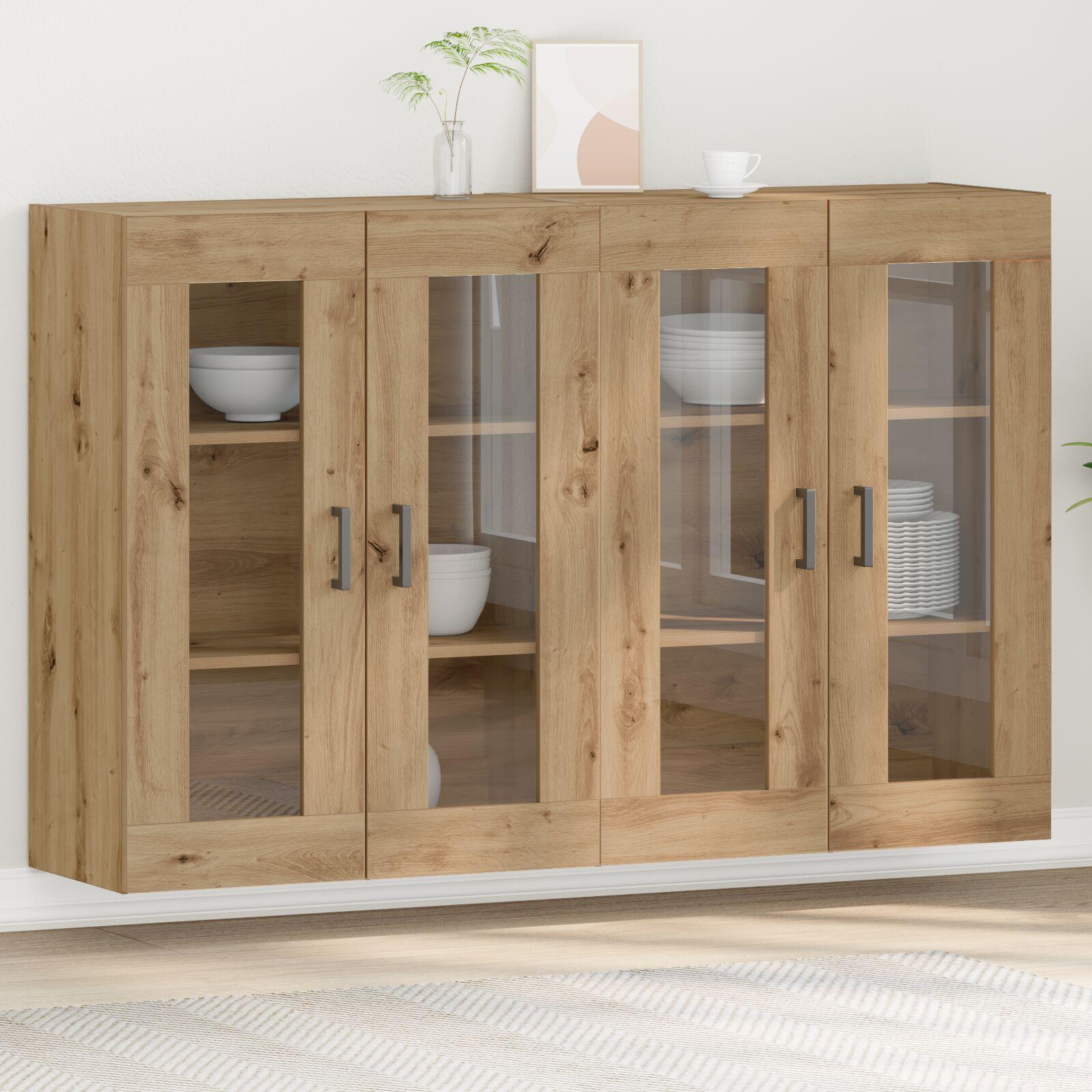 Vægskab 2 stk artisan eg 69.5 x 34 x 90 cm Konstrueret træ
