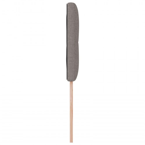 LED Hovedgærde Knap Tuftet Taupe 90 cm Stof