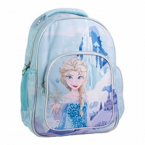 Frozen skoletaske - blå børnerygsæk med Elsa