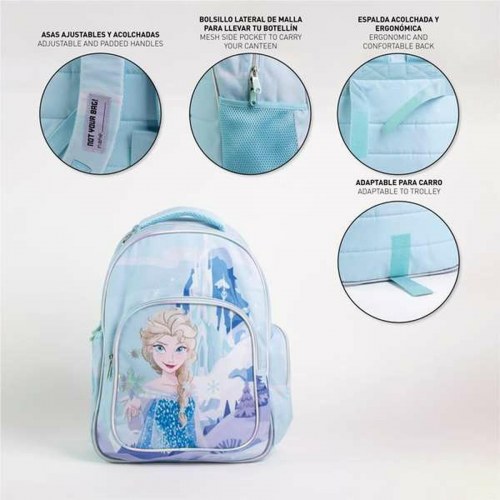 Frozen skoletaske - blå børnerygsæk med Elsa