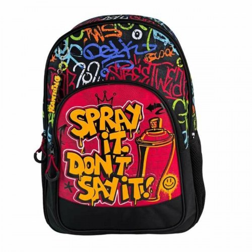 Skoletaske til teenagere - Toybags graffiti design