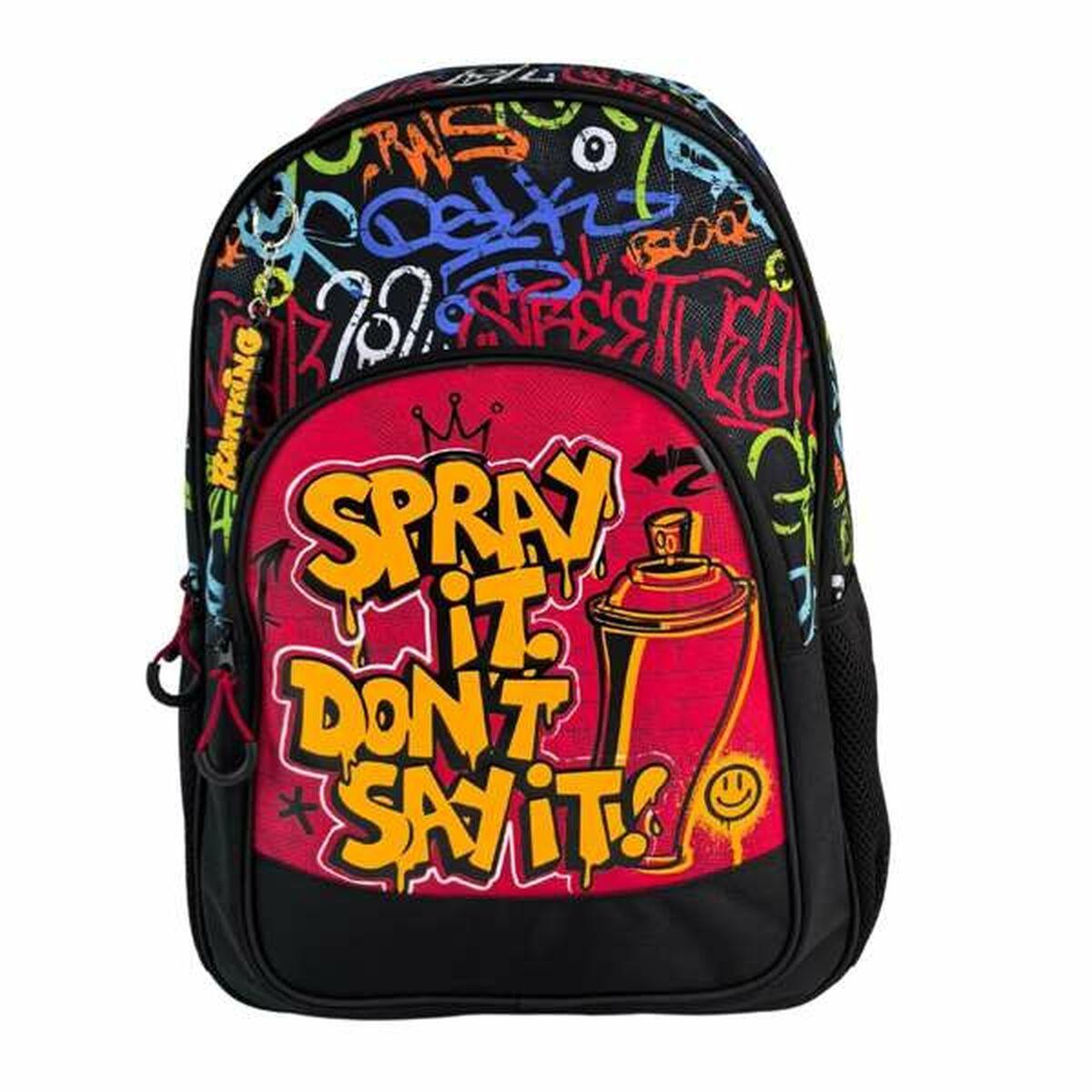 Skoletaske til teenagere - Toybags graffiti design