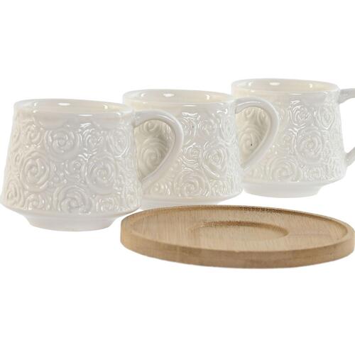 Kop Home ESPRIT Hvid Bambus Porcelæn 90 ml