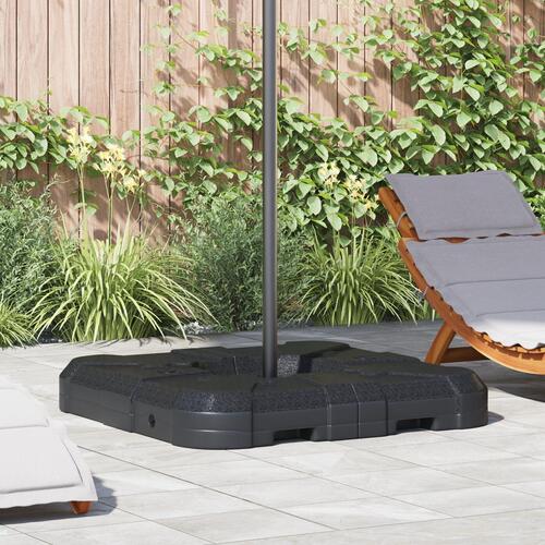 2-delt parasolbase sæt med 110 kg sand eller 70 kg vand