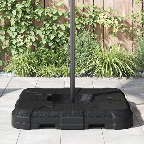 2-delt parasolbase sæt med 110 kg sand eller 70 kg vand