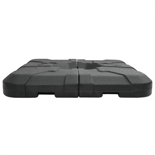 2-delt parasolbase sæt med 110 kg sand eller 70 kg vand