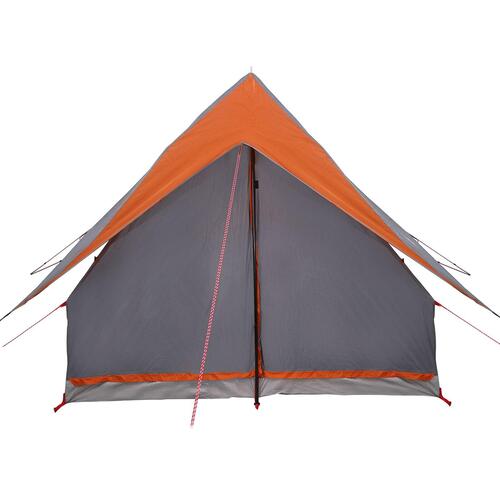 Camping Telt 3-personer Grå og orange Polyester 3-personer