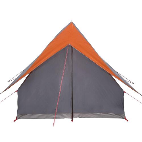 Camping Telt 3-personer Grå og orange Polyester 3-personer