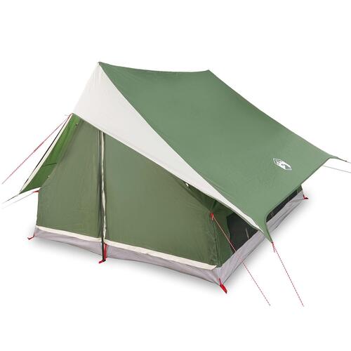 Camping Telt 5-Personer Grøn Polyester 5-personers Foldbart