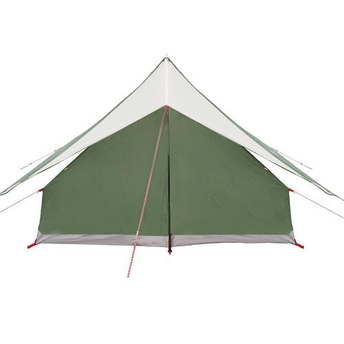 Camping Telt 5-Personer Grøn Polyester 5-personers Foldbart