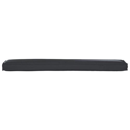 Pallepuder Sæt af 2 Sort Polyester 200 x 40 x 8 cm