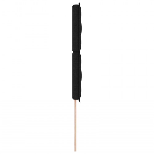 Sengegavl Linjes Design Sort 100 cm Stof