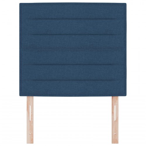 Sengegavl Linjer Design Blå 100 cm Stof
