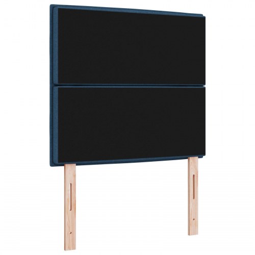 Sengegavl Linjer Design Blå 100 cm Stof