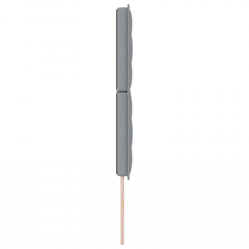 Sengegavl Linje Design Lys Grå 160 cm Stof