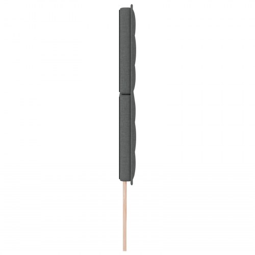 Sengegavl Linjer Design Mørkegrå 180 cm Stof
