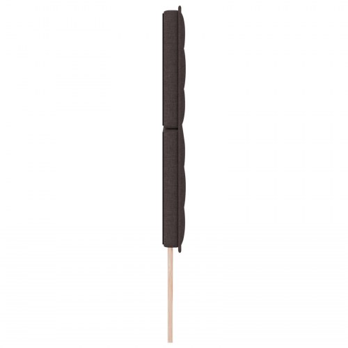 Sengegavl Linjer Design Mørkebrun 180 cm Stof