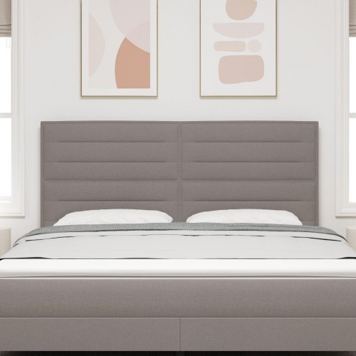 Sengegavl Linier Design Taupe 180 cm Stof